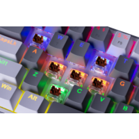 Клавиатура Redragon Fizz (серый/белый) - Превью изображения №2 — Интернет-магазин Time-Shop