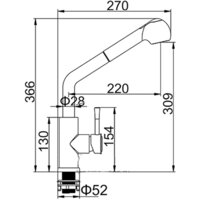 Смеситель Ledeme L76014 - Превью изображения №2 — Интернет-магазин Time-Shop