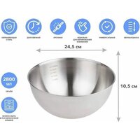 Миска для смешивания Perfecto Linea Chef 24-021598 - Превью изображения №2 — Интернет-магазин Time-Shop