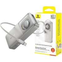 Внешний аккумулятор Baseus Free2Pull Power Bank with Retractable Cable 30W 10000mAh (серый) - Превью изображения №5 — Интернет-магазин Time-Shop