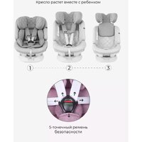 Детское автокресло Rant Nitro Isofix UB619 (серый/розовый) - Превью изображения №3 — Интернет-магазин Time-Shop