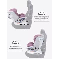 Детское автокресло Rant Nitro Isofix UB619 (серый/розовый) - Превью изображения №2 — Интернет-магазин Time-Shop