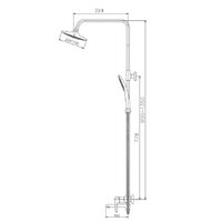 Душевая система  Haiba HB24805-7 (черный) - Превью изображения №2 — Интернет-магазин Time-Shop