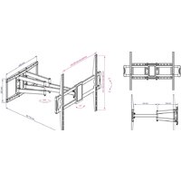 Кронштейн для телевизора Kromax ATLANTIS-75 (черный) - Превью изображения №3 — Интернет-магазин Time-Shop
