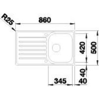 Кухонная мойка Blanco Lantos 45 S-IF 519717 (нержавеющая сталь) - Превью изображения №3 — Интернет-магазин Time-Shop