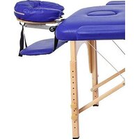 Массажный стол Atlas Sport складной 2-с деревянный 70 см (синий) - Превью изображения №4 — Интернет-магазин Time-Shop