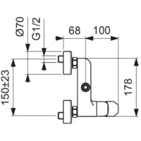 Верхний душ Vidima Balance BA272AA - Превью изображения №3 — Интернет-магазин Time-Shop