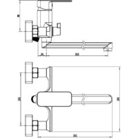 Смеситель Wellerein Drift 21DF31 - Превью изображения №7 — Интернет-магазин Time-Shop
