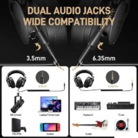 Наушники Maono AU-MH700 (черный) - Превью изображения №5 — Интернет-магазин Time-Shop