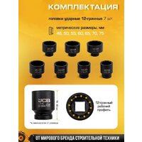 Набор головок слесарных JCB 8071-9MPB (65107) - Превью изображения №2 — Интернет-магазин Time-Shop
