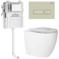 Roxen Antares в комплекте с инсталляцией Attach 5 в 1 967071 (кнопка: пастель бежевый)