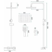 Душевая система  Rea Helix chrome REA-P6620 - Превью изображения №10 — Интернет-магазин Time-Shop