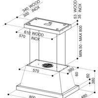 Кухонная вытяжка Faber Thea IS.EV8 WH Matt A80 SC 321.0517.781 - Превью изображения №3 — Интернет-магазин Time-Shop