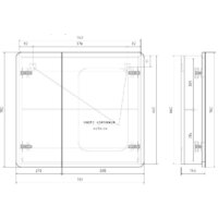  Volna Шкаф с зеркалом 80 - Превью изображения №6 — Интернет-магазин Time-Shop