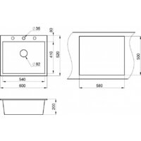 Кухонная мойка Granula GR-6001 (базальт) - Превью изображения №3 — Интернет-магазин Time-Shop