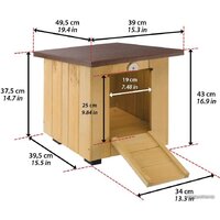 Будка Ferplast Baita 40 87012800 - Превью изображения №8 — Интернет-магазин Time-Shop