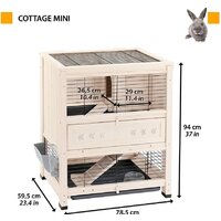 Клетка Ferplast Cottage Mini 57093900 - Превью изображения №2 — Интернет-магазин Time-Shop