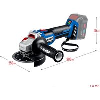 Угловая шлифмашина Зубр Профессионал AB-125 (без АКБ) - Превью изображения №12 — Интернет-магазин Time-Shop