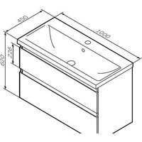  AM.PM Тумба под умывальник X-Joy M85AFHX1002WG - Превью изображения №9 — Интернет-магазин Time-Shop