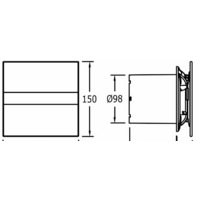 Осевой вентилятор CATA E-100 GTH - Превью изображения №3 — Интернет-магазин Time-Shop