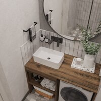  ЗОВ Тумба под умывальник Стамбул 120 S120LAW0LAWWM (аттик) - Превью изображения №3 — Интернет-магазин Time-Shop