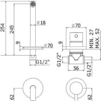 Смеситель Paffoni Light LIG007NO70 - Превью изображения №4 — Интернет-магазин Time-Shop