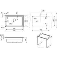 Кухонная мойка Granula KS-7303 (черный) - Превью изображения №3 — Интернет-магазин Time-Shop