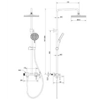 Душевая система  Vincea TG VSFS-5TG1GM - Превью изображения №5 — Интернет-магазин Time-Shop