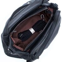 Женская сумка Poshete 921-351-BLK (черный) - Превью изображения №3 — Интернет-магазин Time-Shop