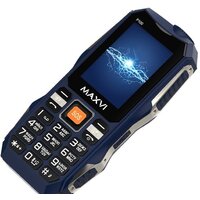 Кнопочный телефон Maxvi P100 (синий) - Превью изображения №6 — Интернет-магазин Time-Shop