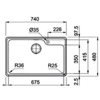 Кухонная мойка Franke Bell BCX 610-74 TL 101.0689.946 - Превью изображения №2 — Интернет-магазин Time-Shop