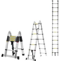 Лестница-трансформер Алюмет DTLH 2.2 (2x7 ступеней) - Превью изображения №2 — Интернет-магазин Time-Shop