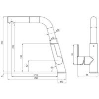 Смеситель Deante Silia BQS 073M - Превью изображения №2 — Интернет-магазин Time-Shop