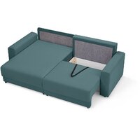 Угловой диван Mio Tesoro Таун 264 1.5ек-1.5пф (1367 серо-голубой) - Превью изображения №9 — Интернет-магазин Time-Shop