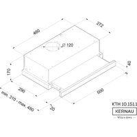 Кухонная вытяжка Kernau KTH 10.151.1 W - Превью изображения №3 — Интернет-магазин Time-Shop