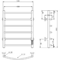 Полотенцесушитель Roxen Santi BK-109AW-6T 11030-5365B (черный) - Превью изображения №6 — Интернет-магазин Time-Shop