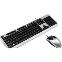 Офисный набор SVEN KB-S330C (черный/серебристый) - Превью изображения №3 — Интернет-магазин Time-Shop