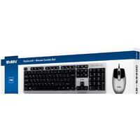 Офисный набор SVEN KB-S330C (черный/серебристый) - Превью изображения №7 — Интернет-магазин Time-Shop