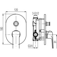 Смеситель Valvex Aurora Rose Gold 2445270 - Превью изображения №2 — Интернет-магазин Time-Shop