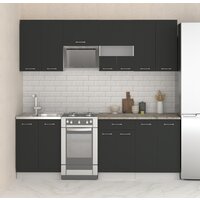 Готовая кухня Mio Tesoro Экстра-лайт 2.2 (антрацит/марсель) - Превью изображения №6 — Интернет-магазин Time-Shop