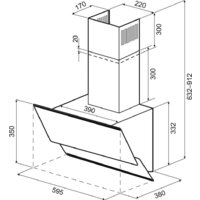 Кухонная вытяжка Krona Irma A 600 S (черный) - Превью изображения №16 — Интернет-магазин Time-Shop