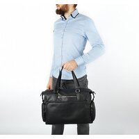 Дорожная сумка Poshete 249-D019-1-BLK (черный) - Превью изображения №2 — Интернет-магазин Time-Shop