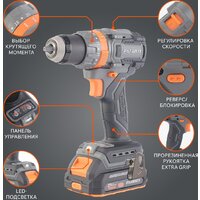 Ударная дрель-шуруповерт Patriot BR 212 UES 180301512 (с 2-мя АКБ, кейс) - Превью изображения №2 — Интернет-магазин Time-Shop