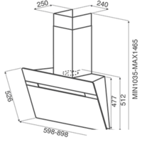 Кухонная вытяжка Jetair Viki BL 90 A PRF0111487B - Превью изображения №2 — Интернет-магазин Time-Shop