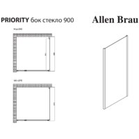 Душевая стенка Allen Brau Priority 3.31017.BA - Превью изображения №2 — Интернет-магазин Time-Shop