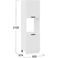 Шкаф напольный Трия Тиана 1П6 (белый/белый супермат) - Превью изображения №3 — Интернет-магазин Time-Shop