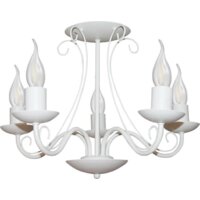 Люстра средней высоты Элетех Классик 151 НПБ 01-5х60-141 1005404788 (белый муар) - Превью изображения №2 — Интернет-магазин Time-Shop