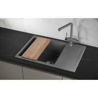 Кухонная мойка Granula ES-7003 (графит) - Превью изображения №3 — Интернет-магазин Time-Shop