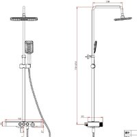 Душевая система  Savol SK-H3245A - Превью изображения №2 — Интернет-магазин Time-Shop