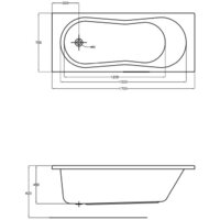 Ванна Cersanit Nike 170x70 (с каркасом) - Превью изображения №3 — Интернет-магазин Time-Shop